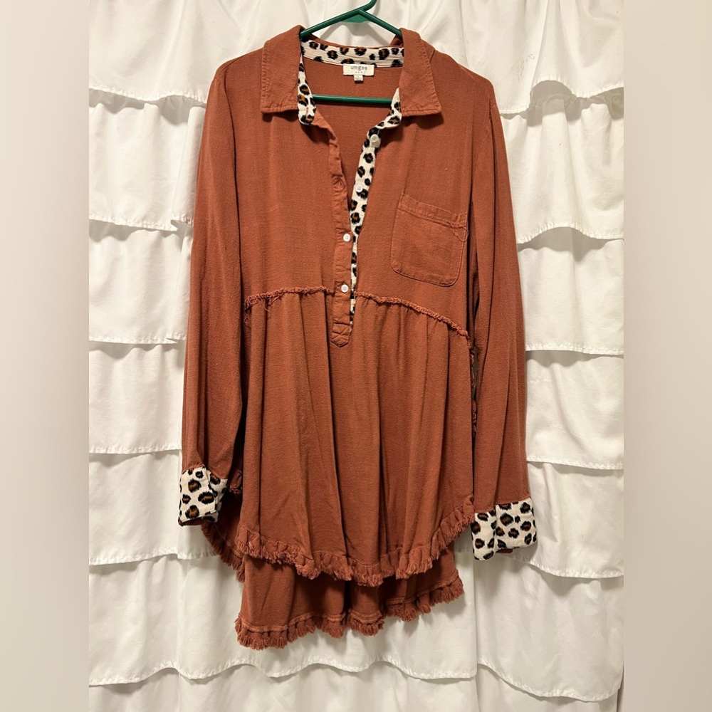Large button down
